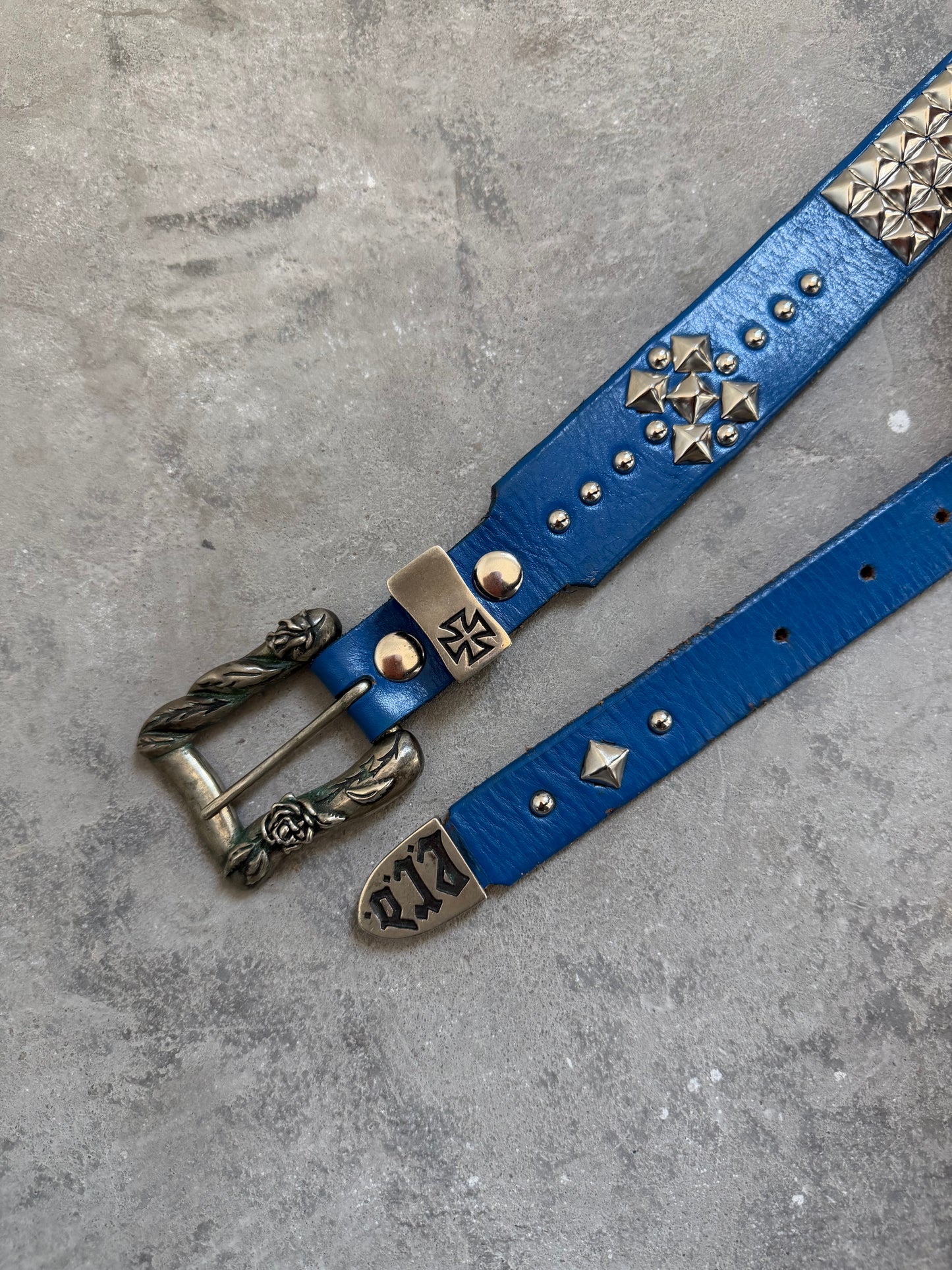 Enfants Riches Déprimés Blue Studded Belt