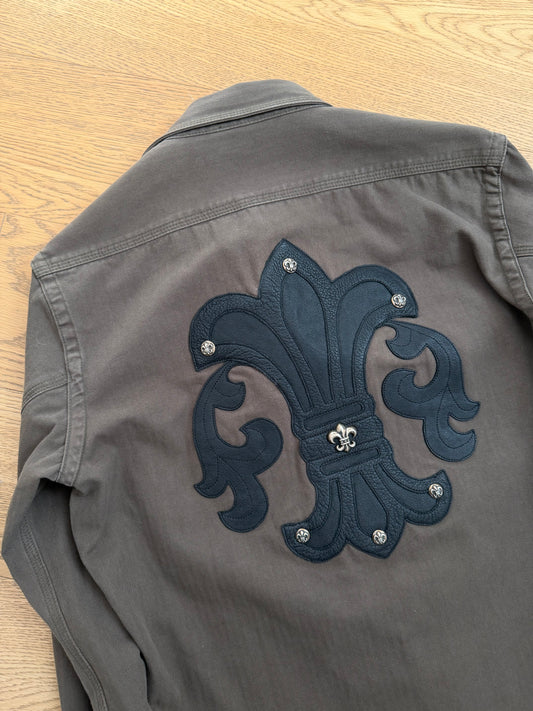 Chrome Hearts Fleur Black Patched Military Shirt