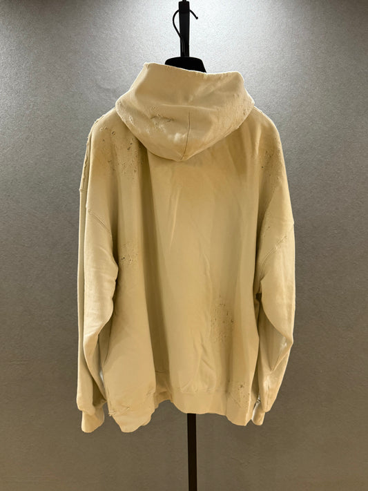 Balenciaga Oversized White Graffiti Skater Hoodie SZ.1