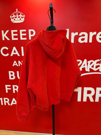 Balenciaga Under Armor Red Zip Hoodie