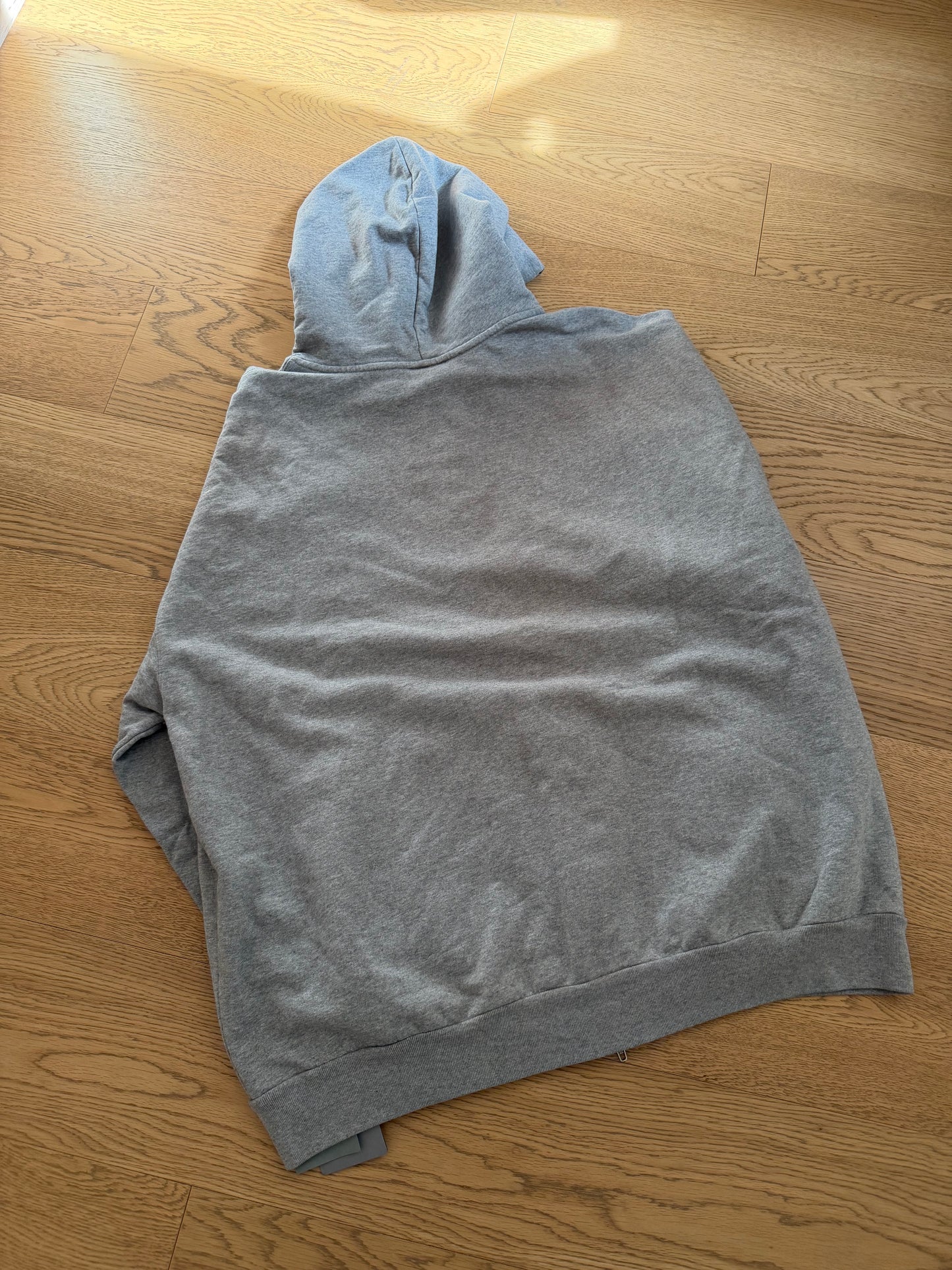 Balenciaga Grey Plain Zip Hoodie