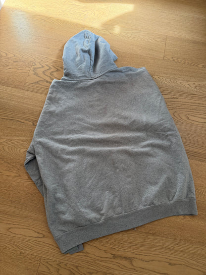 Balenciaga Grey Plain Zip Hoodie