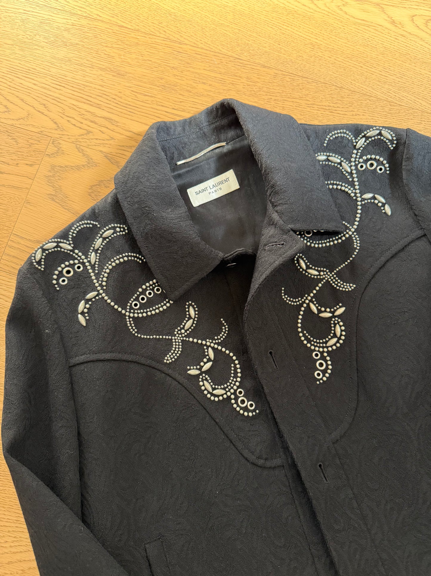 Saint Laurent SS19 Western Paisly Jacket