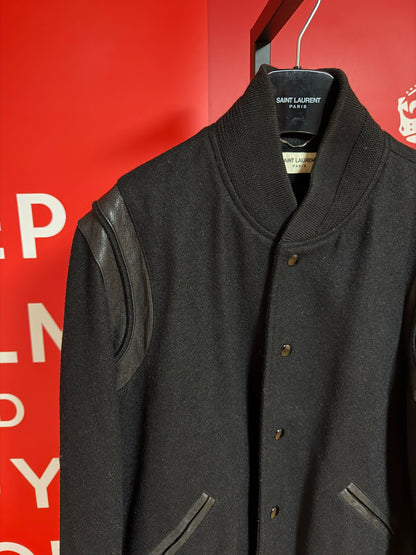 Saint Laurent Paris Black Teddy Jacket