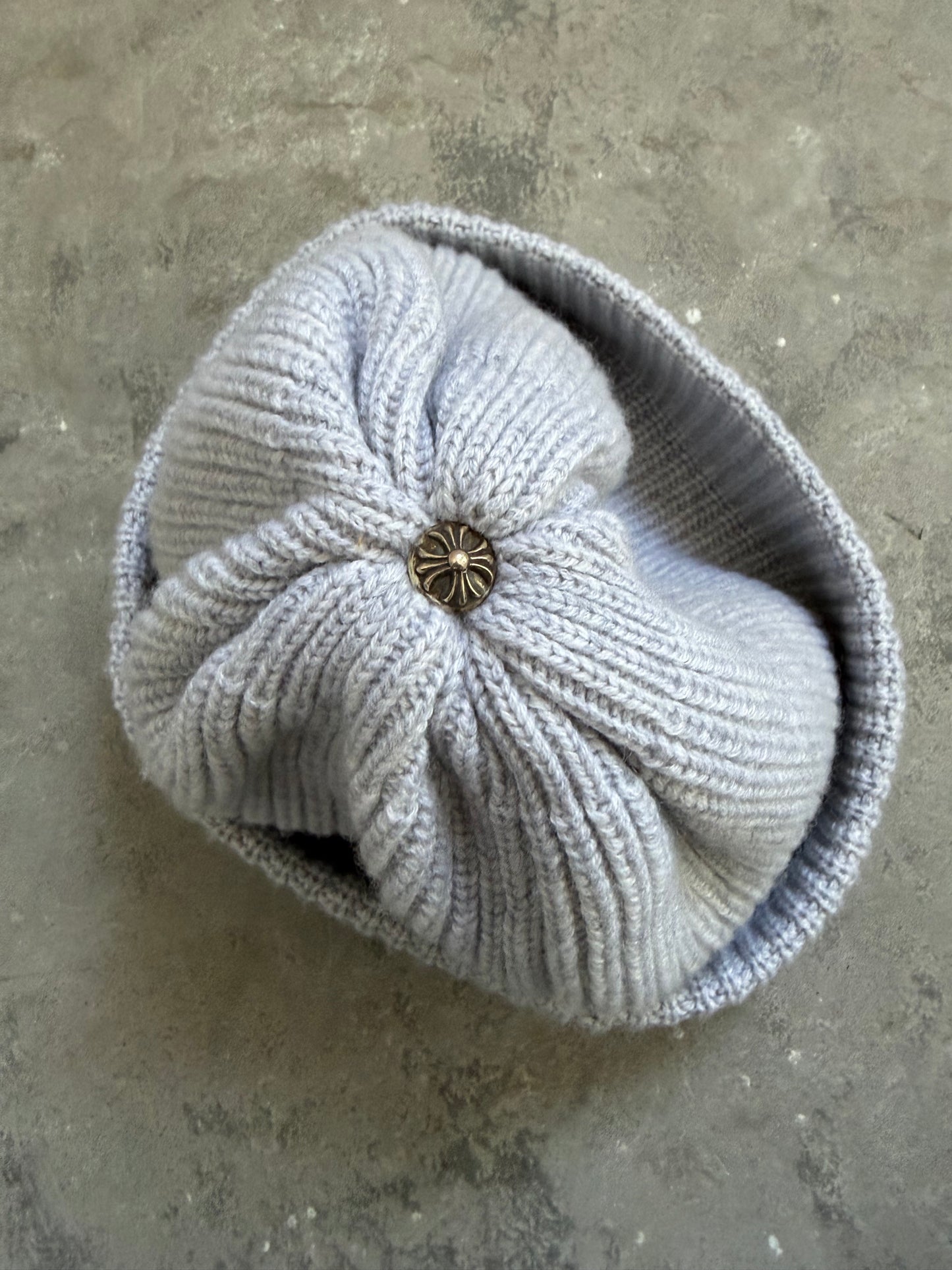 Chrome Hearts Cashmere Three Leather Star Patch Beanie