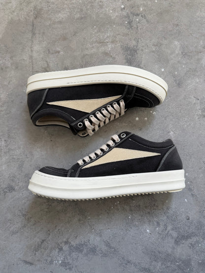 Rick Owens DRKSDHW Lowtop Canvas „Vintage“ Sneaker
