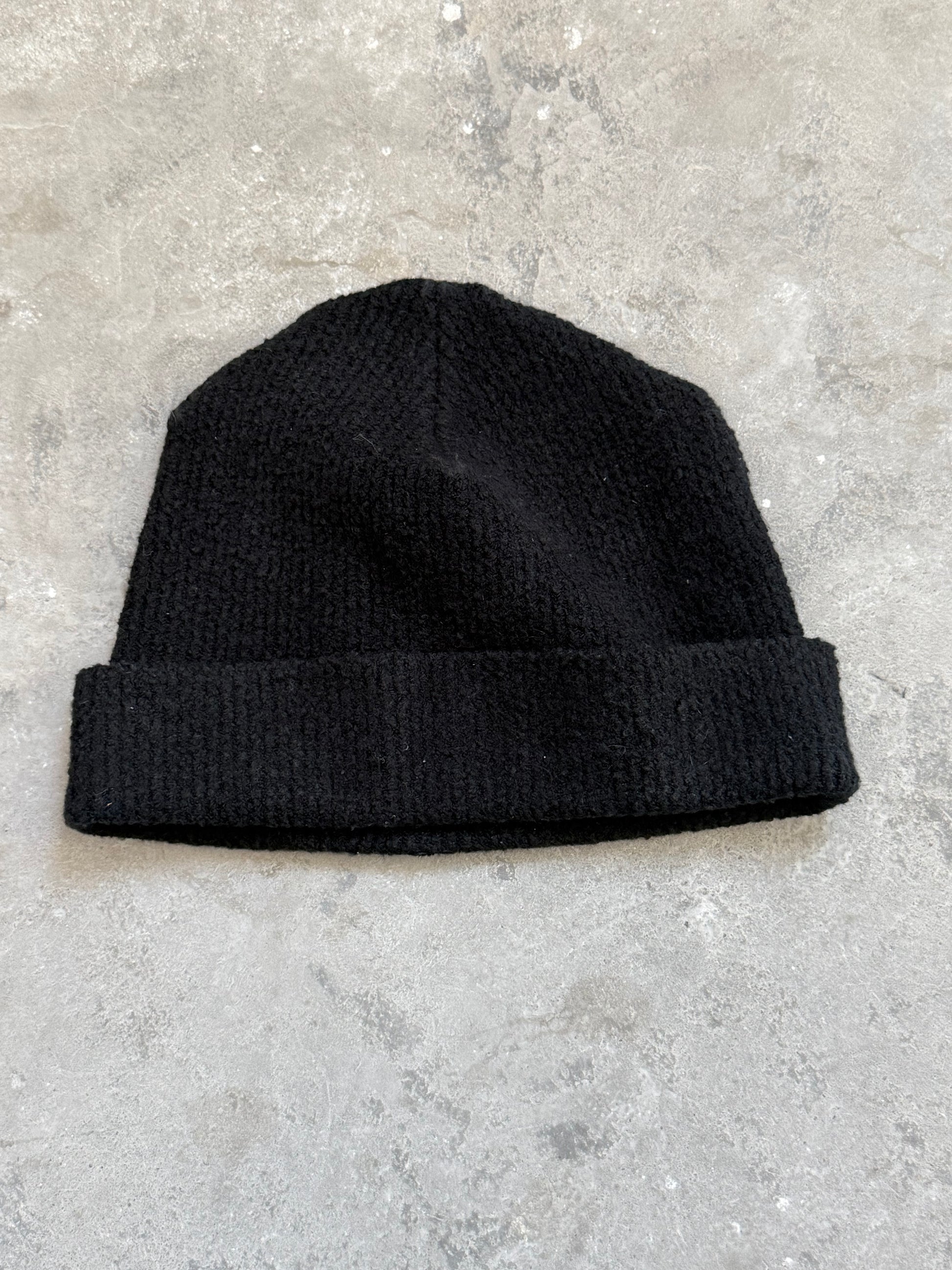 Chrome Hearts Black Ponyhair Crosspatch Beanie