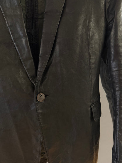 Carol Christian Poell CCP Spine Elbow Kangaroo Leather Blazer