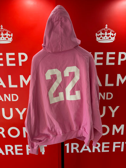 Balenciaga AW21 Pink Polo Zip Hoodie
