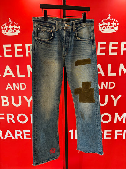 Enfants Riches Deprimes Patchwork Flaired Denim