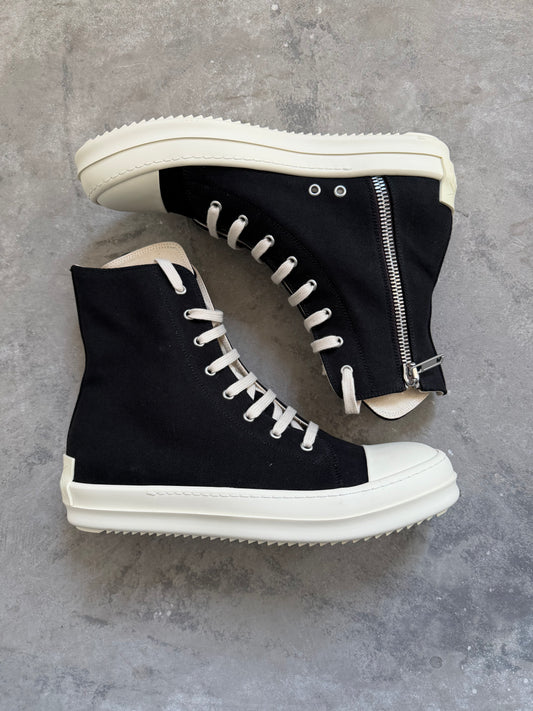 Rick Owens DRKSHDW High Top Canvas Ramones Sneaker