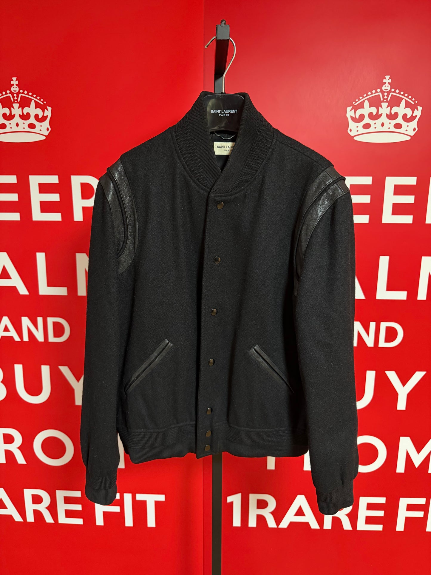 Saint Laurent Paris Black Teddy Jacket