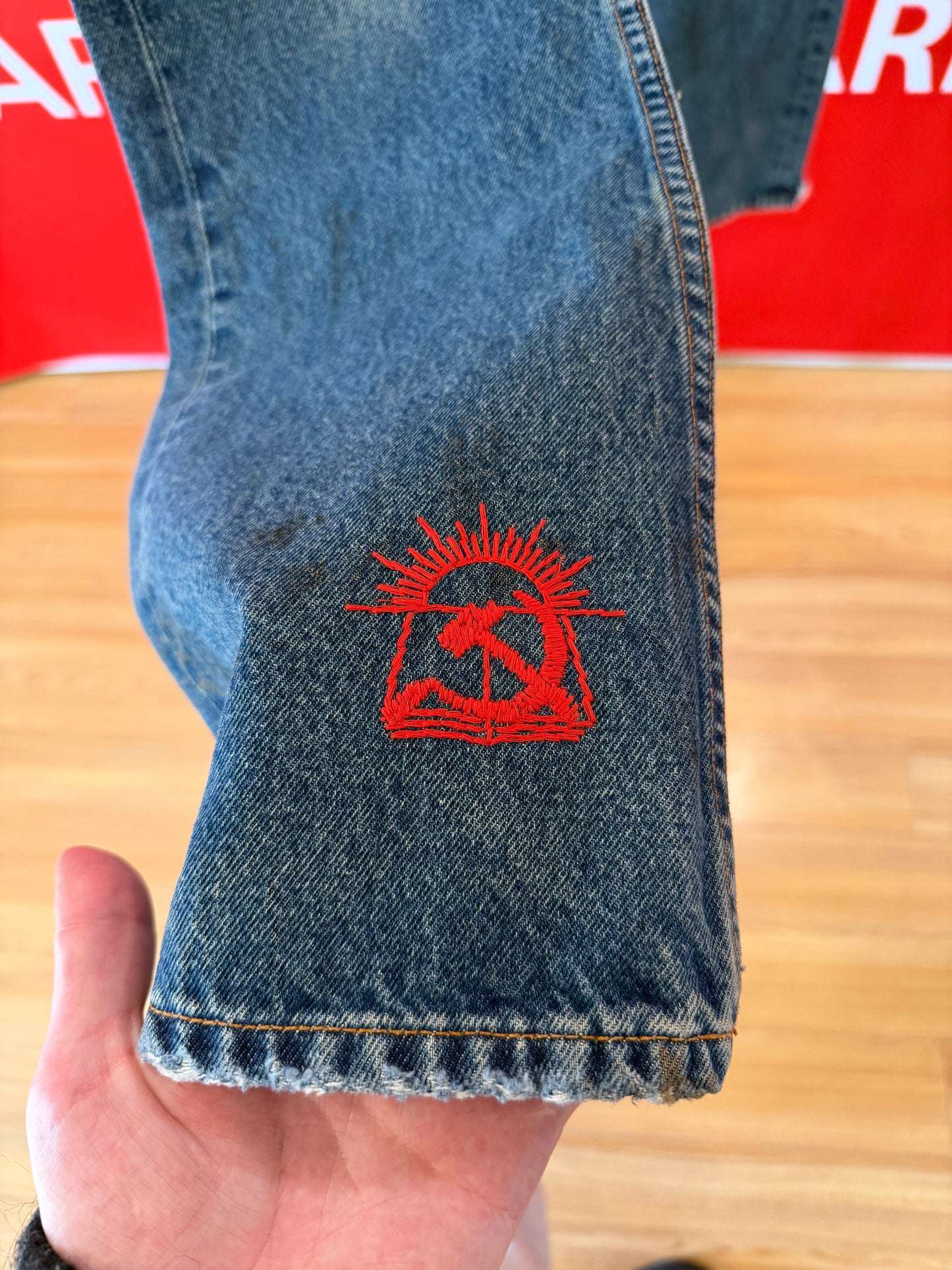 Enfants Riches Deprimes Patchwork Flaired Denim