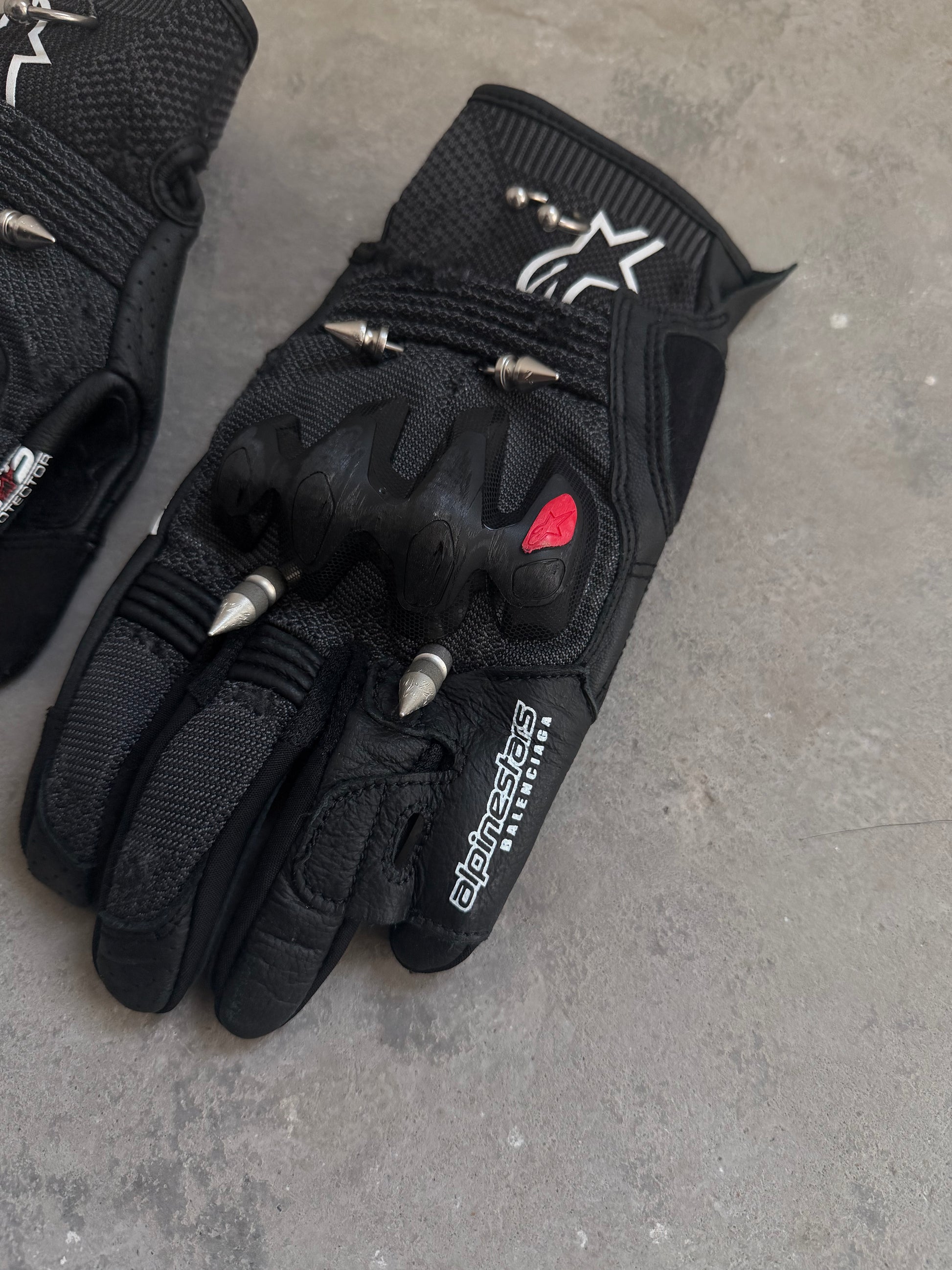 Balenciaga Pierced Alpinestars Motorsports Gloves