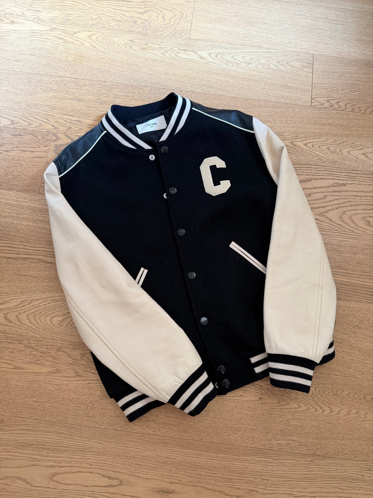 Celine C Logo Teddy Jacket