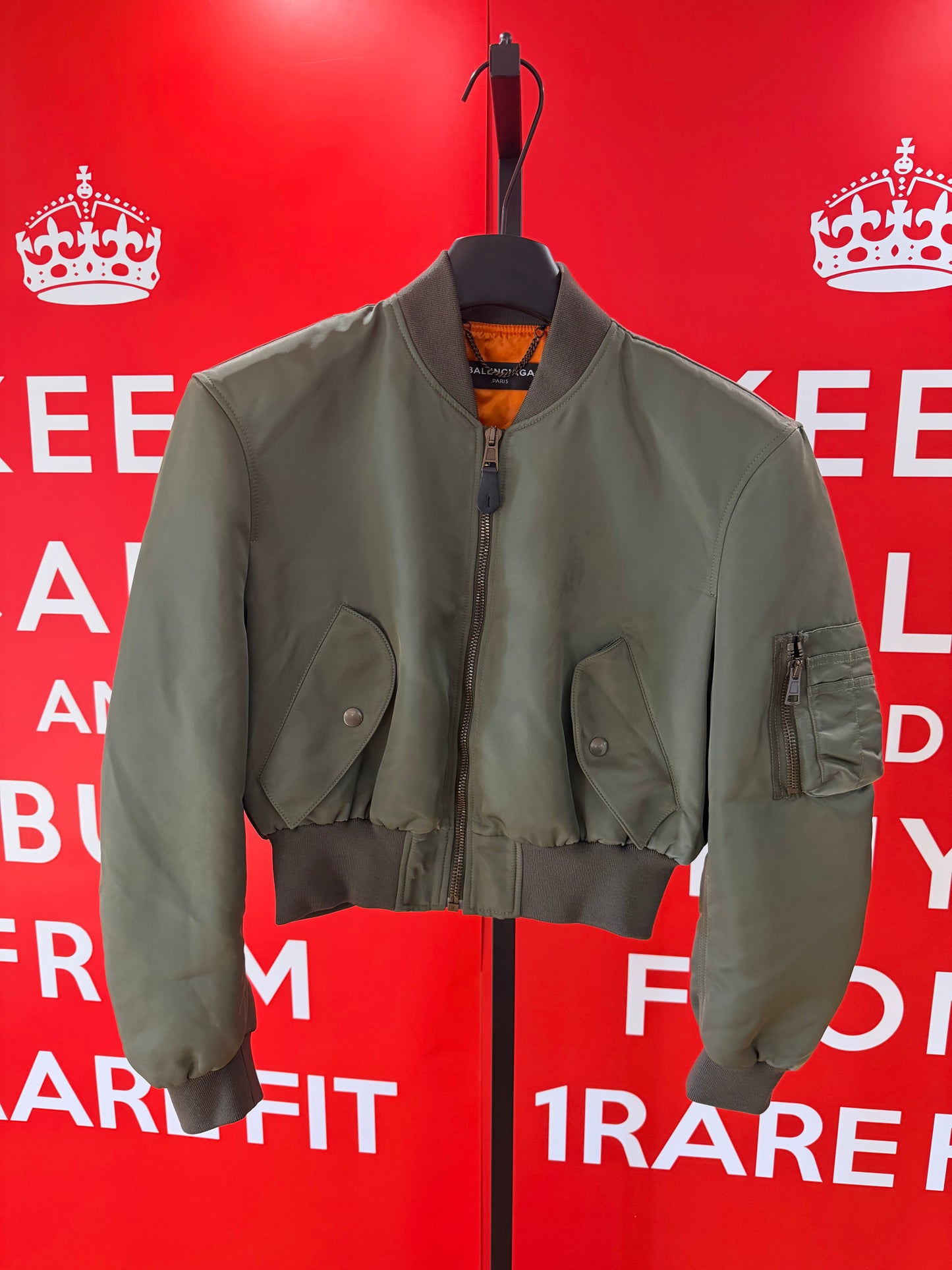 Balenciaga SS17 Shoulder Patched Runway Bomber