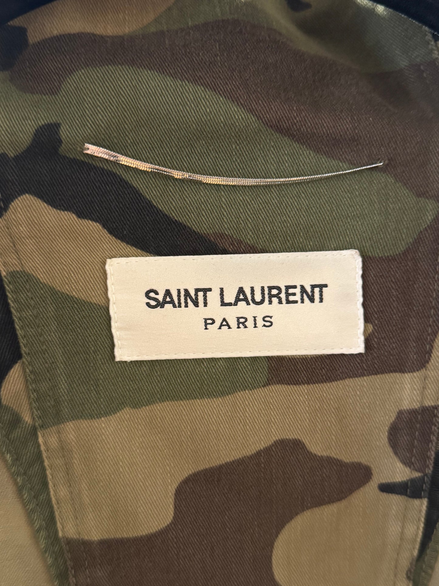 Saint Laurent SS16 Camouflage Rocket Parka SZ.52
