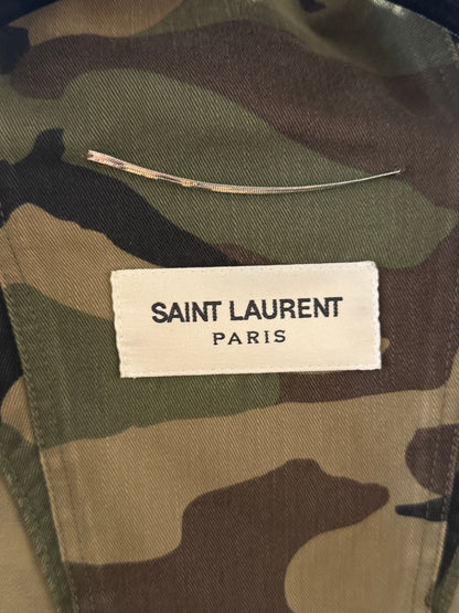 Saint Laurent SS16 Camouflage Rocket Parka SZ.52