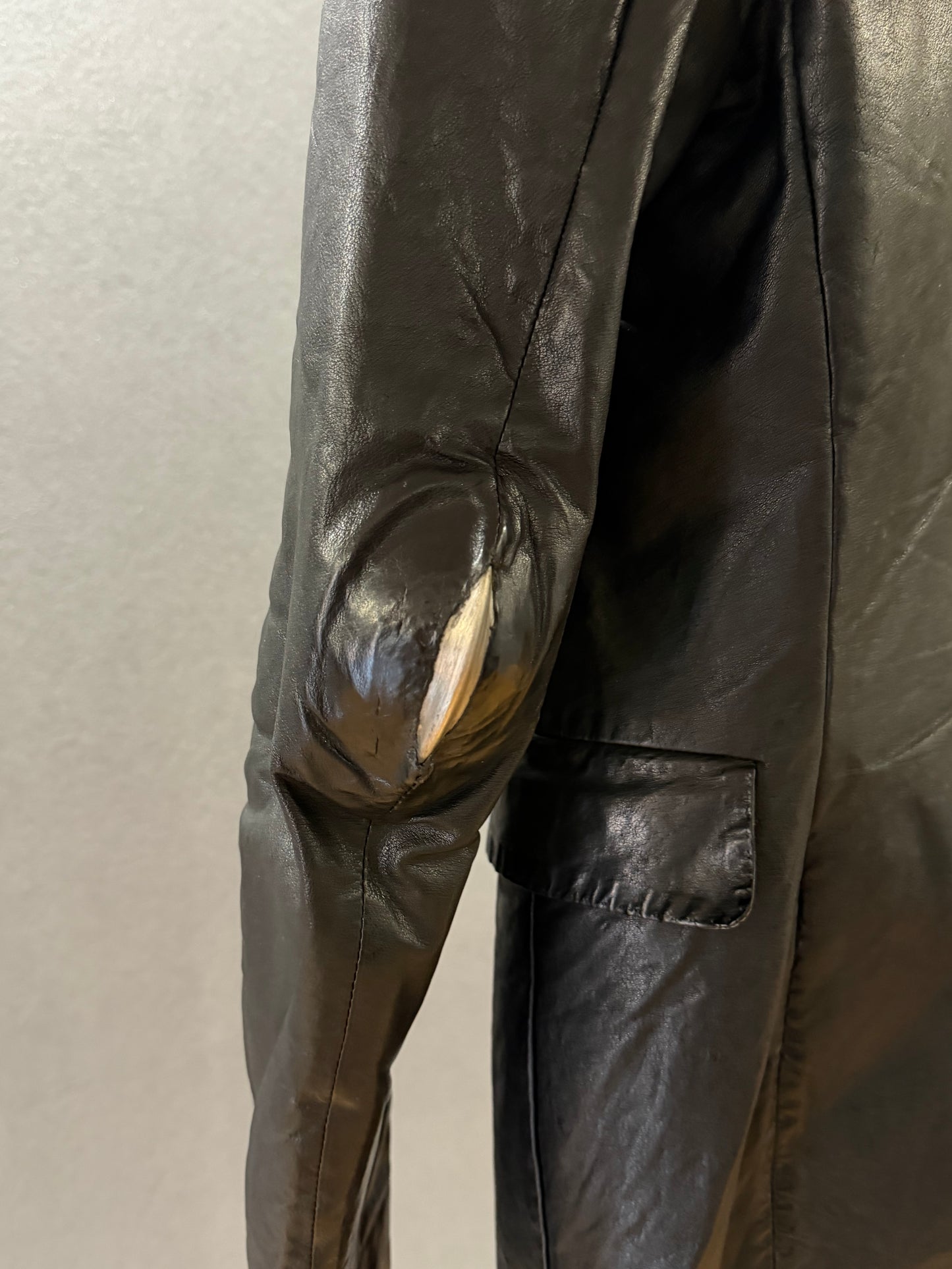 Carol Christian Poell CCP Spine Elbow Kangaroo Leather Blazer