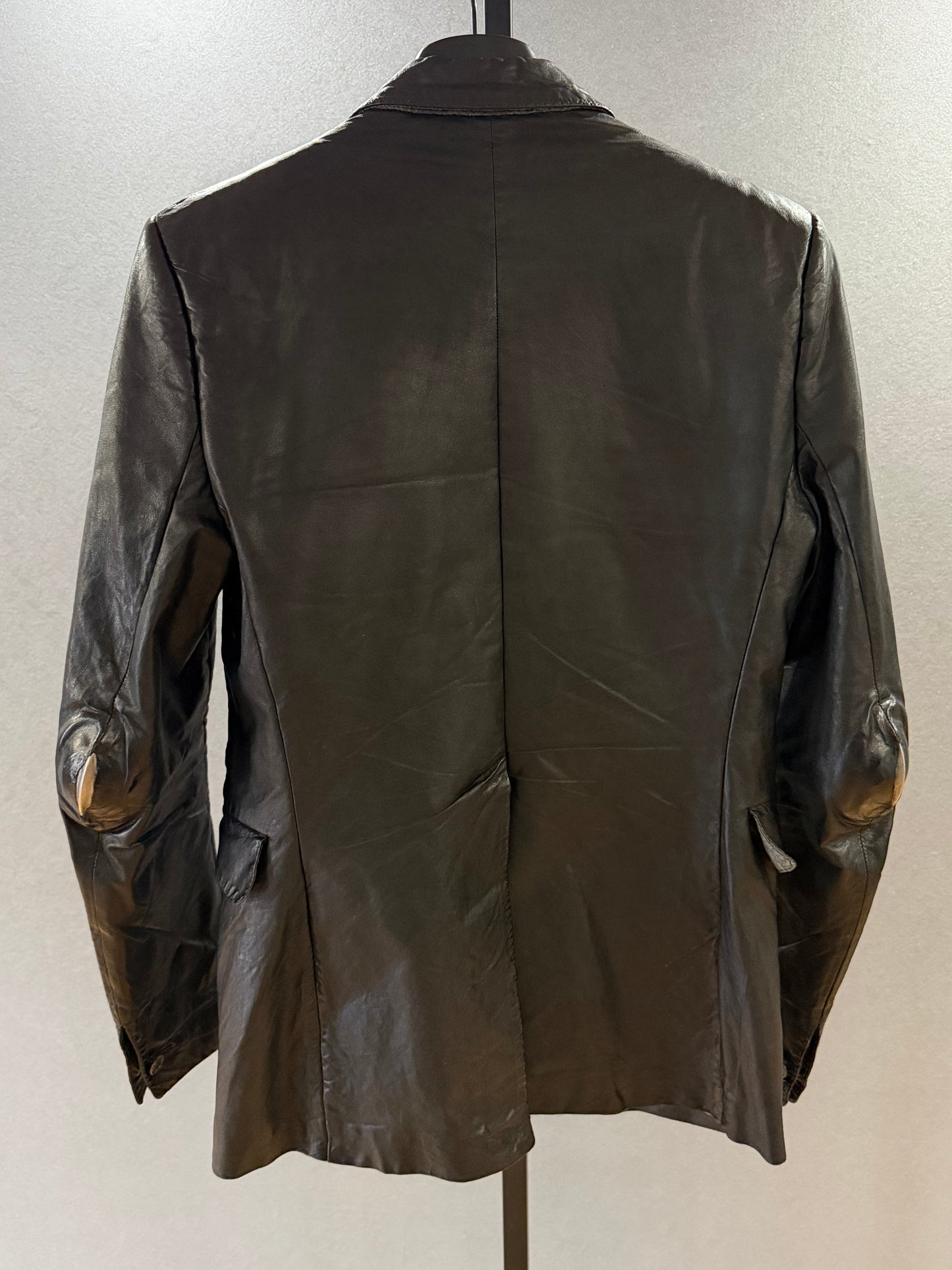 Carol Christian Poell CCP Spine Elbow Kangaroo Leather Blazer