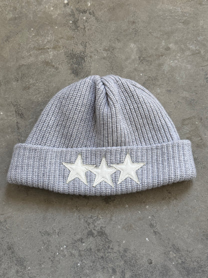 Chrome Hearts Cashmere Three Leather Star Patch Beanie