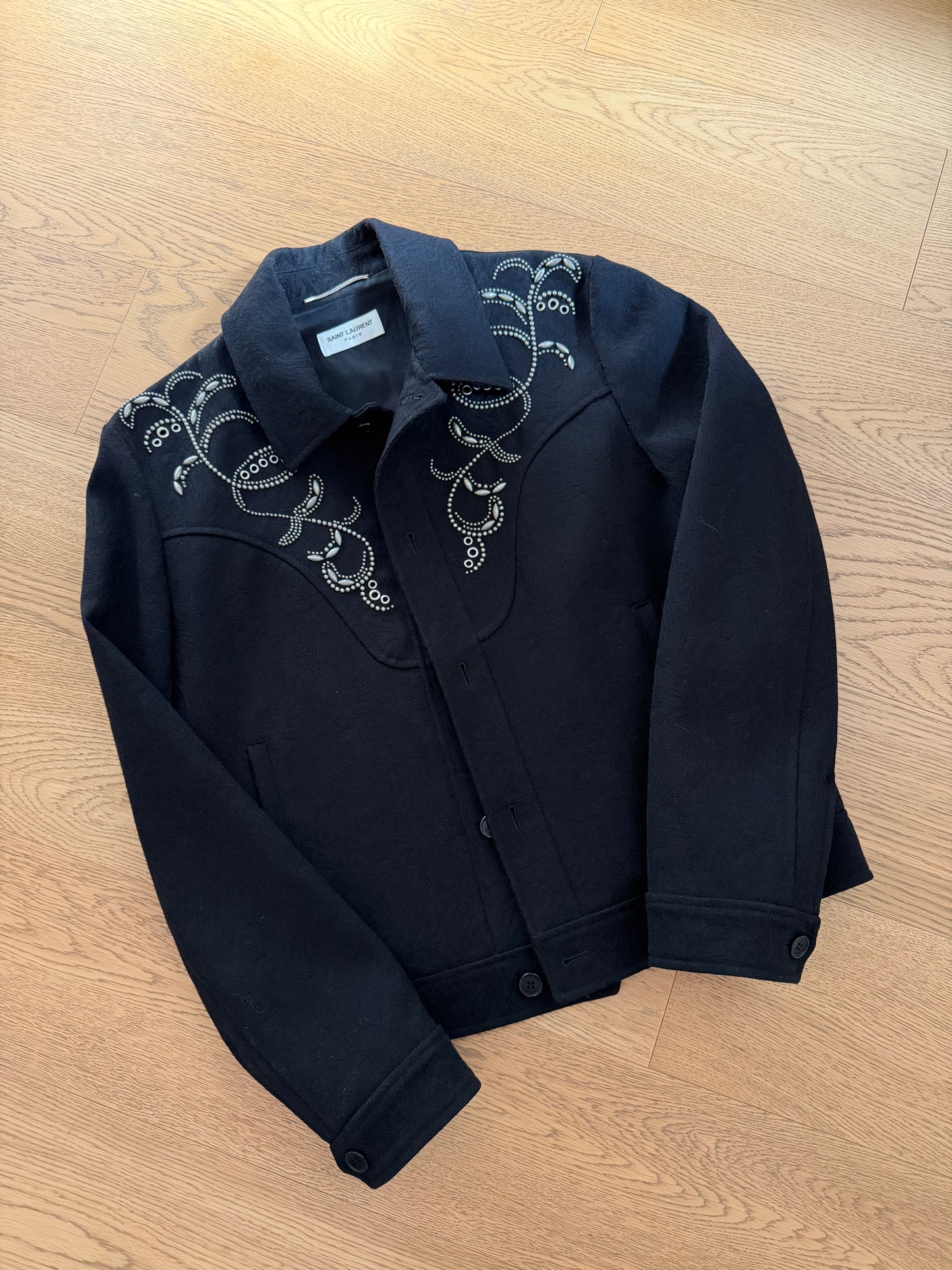 Saint Laurent SS19 Western Paisly Jacket