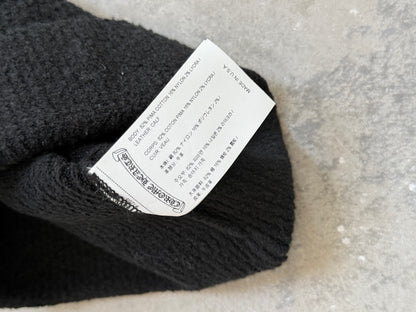 Chrome Hearts Black Ponyhair Crosspatch Beanie