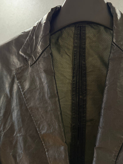 Carol Christian Poell CCP Spine Elbow Kangaroo Leather Blazer