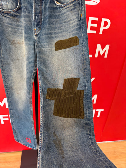 Enfants Riches Deprimes Patchwork Flaired Denim