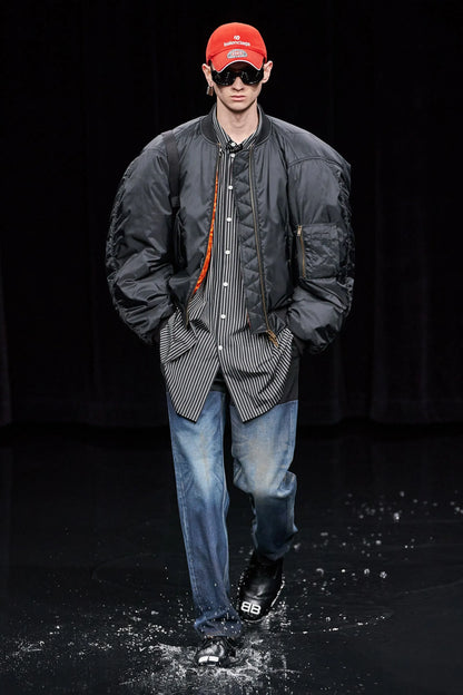 Balenciaga Steroid Bomber Jacket size SZ48 in black
