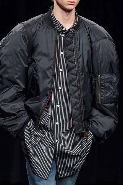 Balenciaga Steroid Bomber Jacket size SZ48 in black