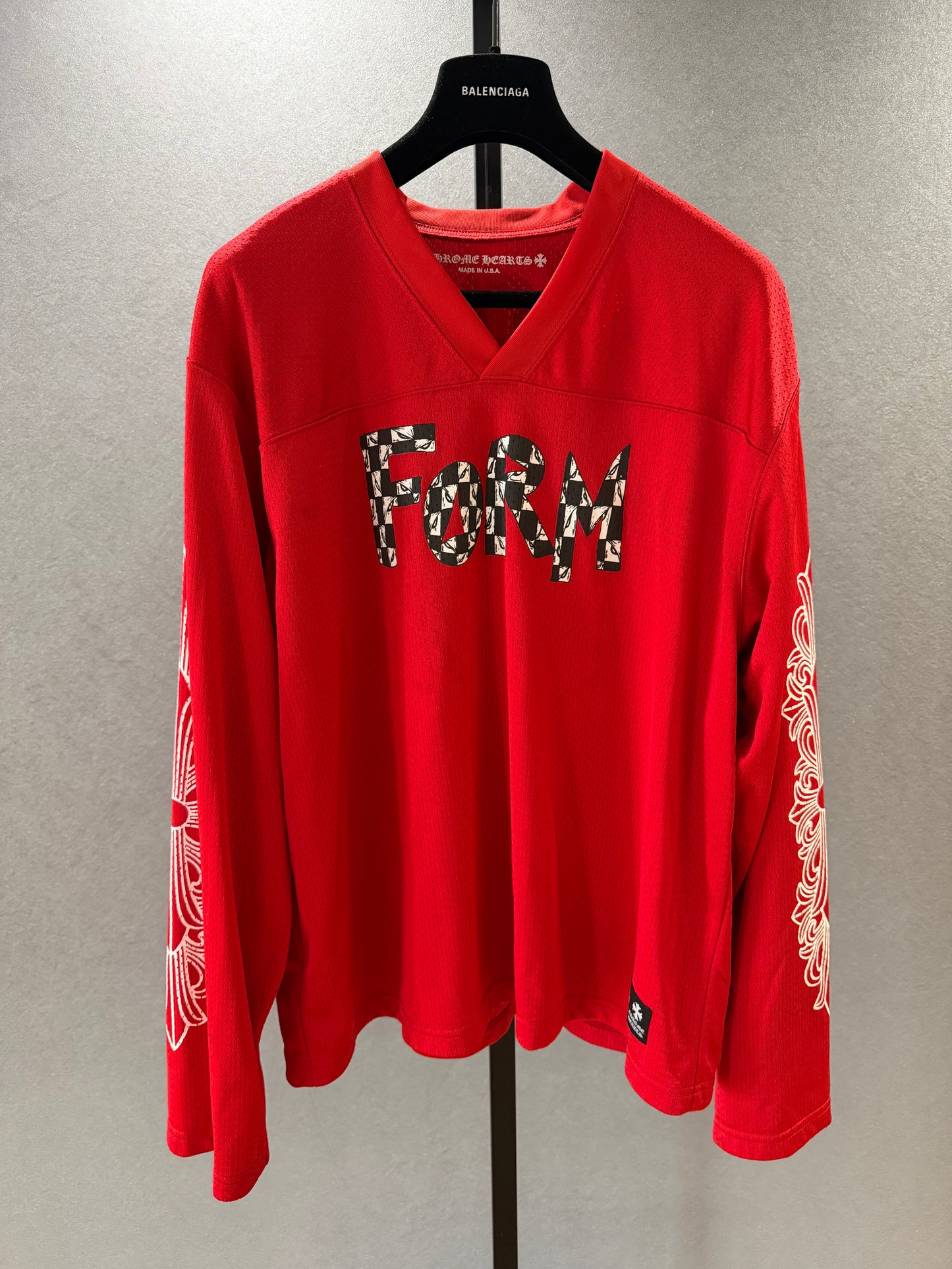 Chrome Hearts Red Mesh Longsleeve CNY Exclusive