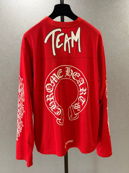 Chrome Hearts Red Mesh Longsleeve CNY Exclusive
