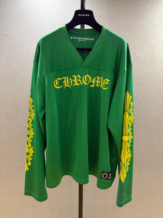 Chrome Hearts Green Mesh Longsleeve Jersey SZ.L