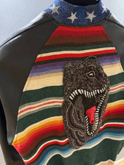 Saint Laurent SS16 T-Rex Teddy Bomber Jacket SZ.52