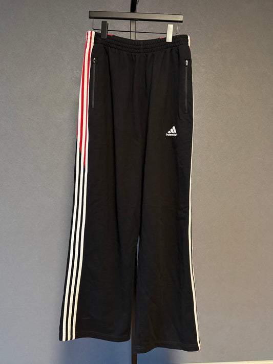 Balenciaga x Adidas Oversized Jogger – Red Black Wide-Leg Track Pants SZ.M