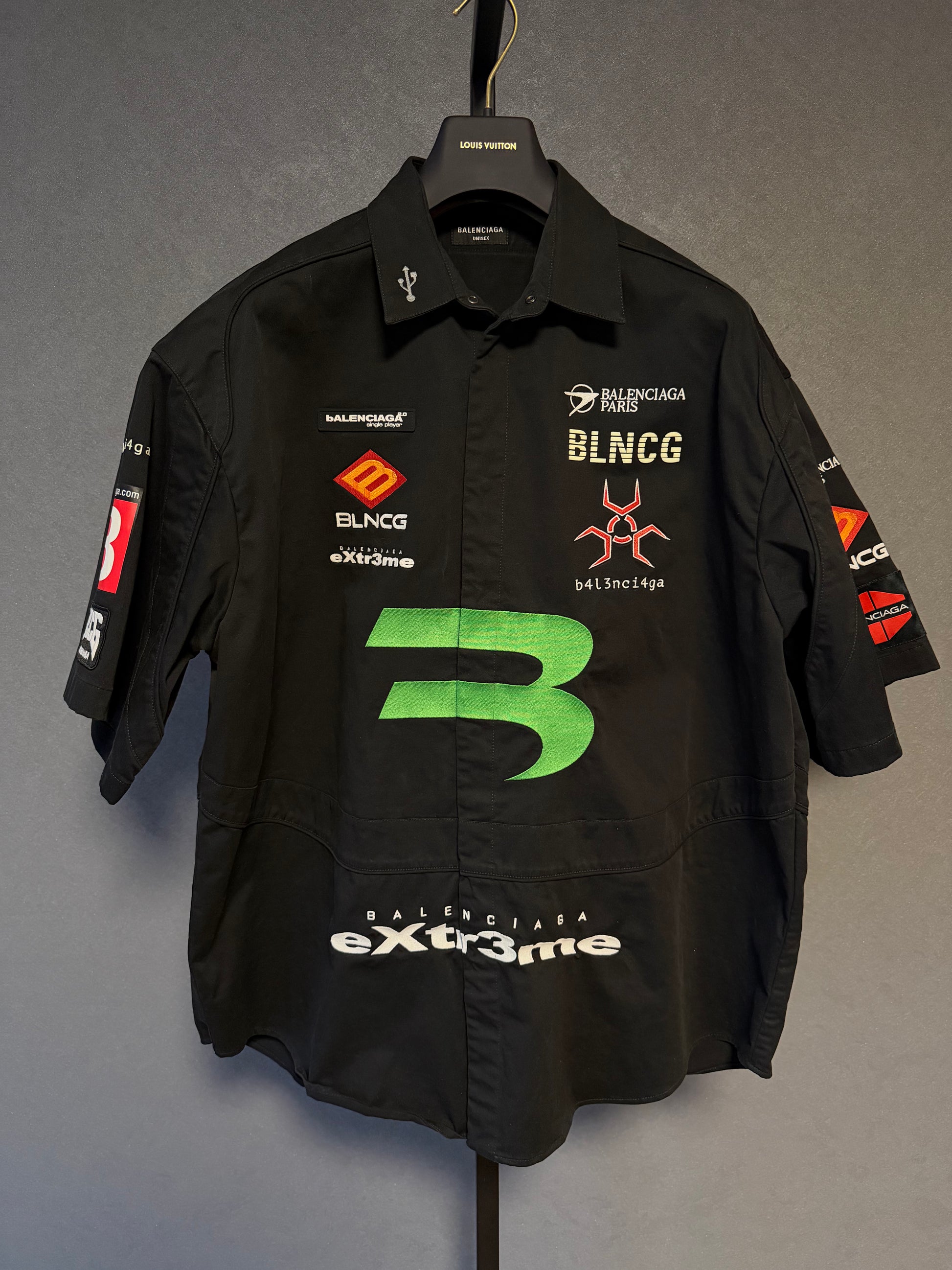 Balenciaga AW21 Gamer Shirt in black