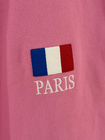 Balenciaga FW22 Pink Polo Zip-Up Hoodie Oversized SZ.2