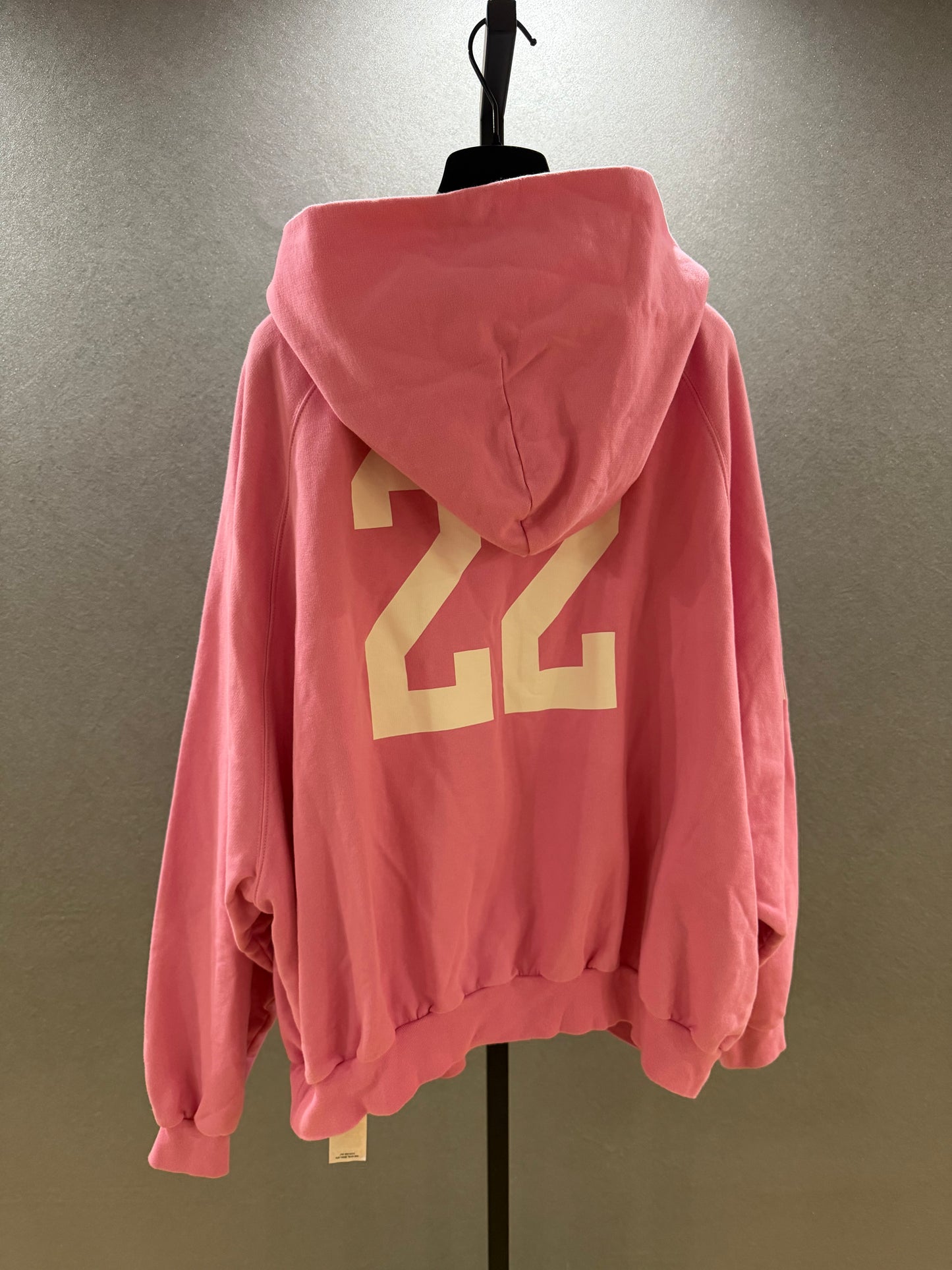 Balenciaga FW22 Pink Polo Zip-Up Hoodie Oversized SZ.2