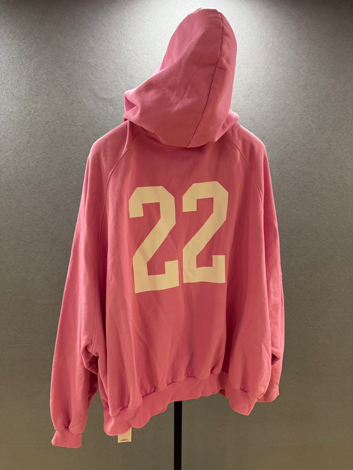 Balenciaga FW22 Pink Polo Zip-Up Hoodie Oversized SZ.2