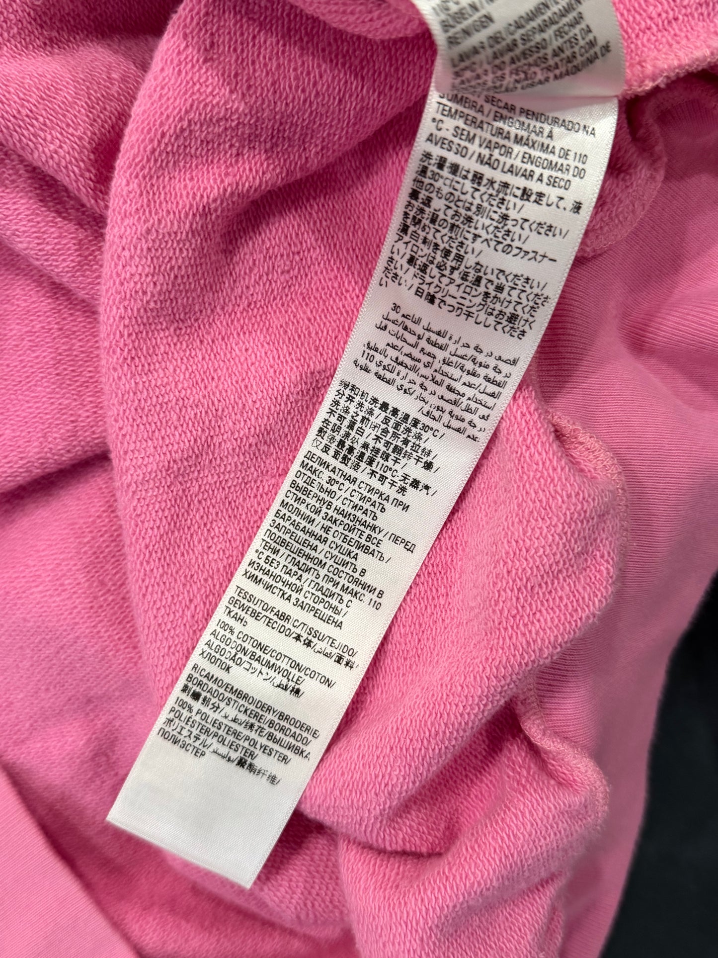 Balenciaga FW22 Pink Polo Zip-Up Hoodie Oversized SZ.2