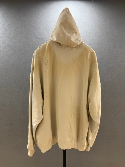 Balenciaga Oversized White Graffiti Skater Hoodie SZ.1