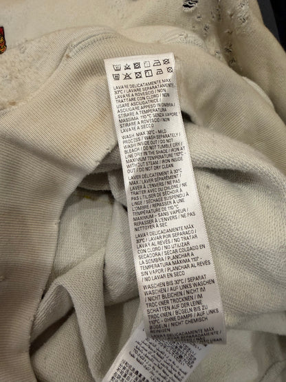 Balenciaga Oversized White Graffiti Skater Hoodie SZ.1