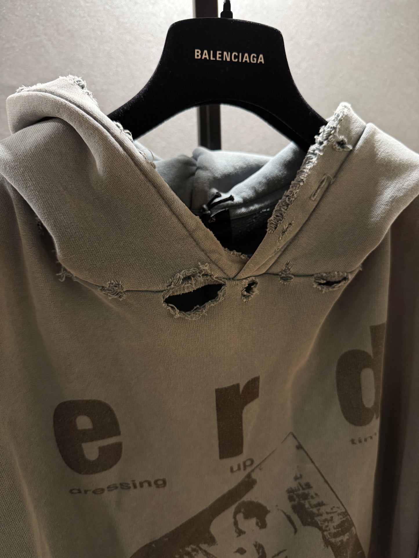 Enfants Riches Déprimés Destroyed Schoolgirl Hoodie SZ.L