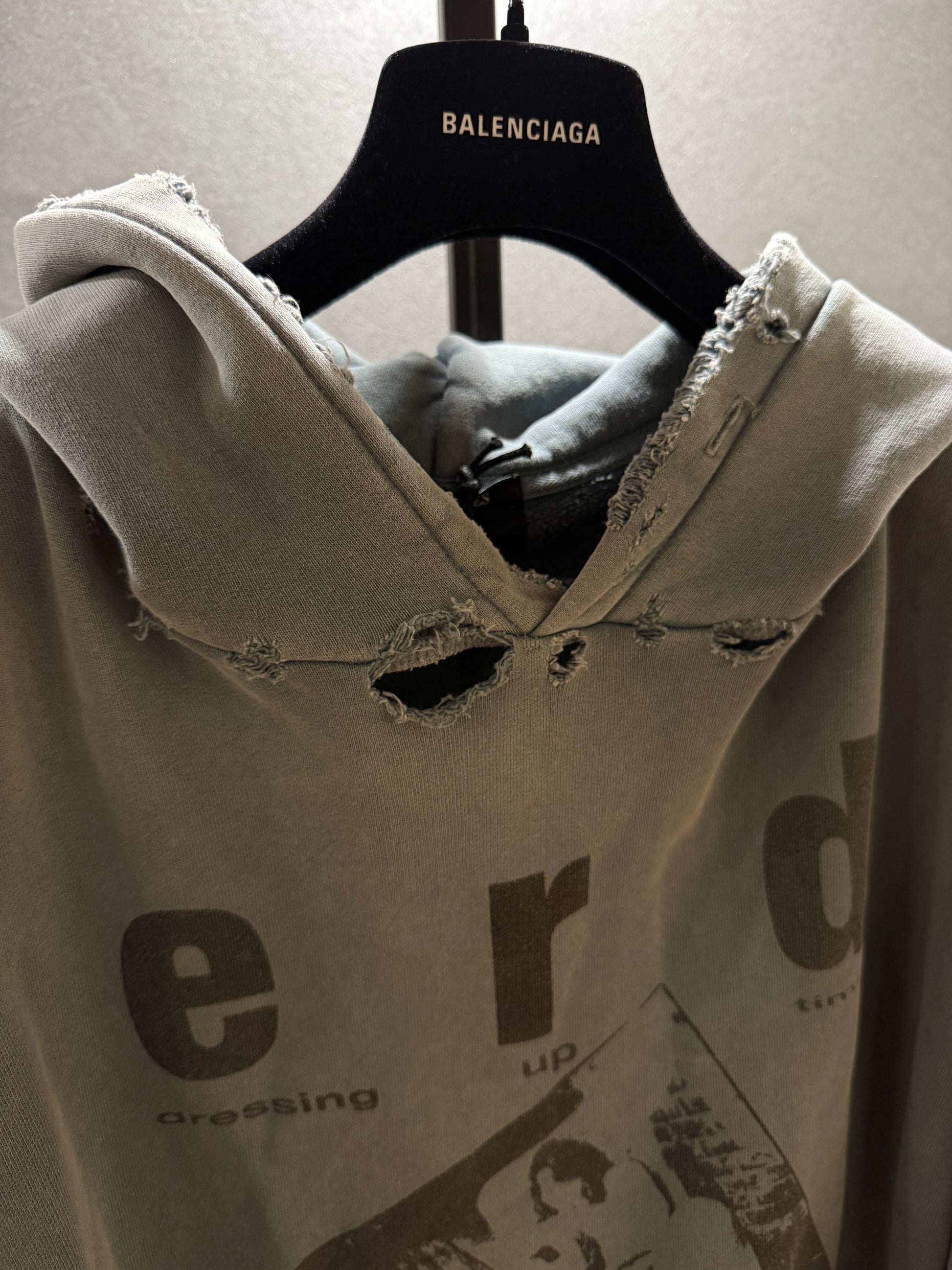 Enfants Riches Déprimés Destroyed Schoolgirl Hoodie SZ.L