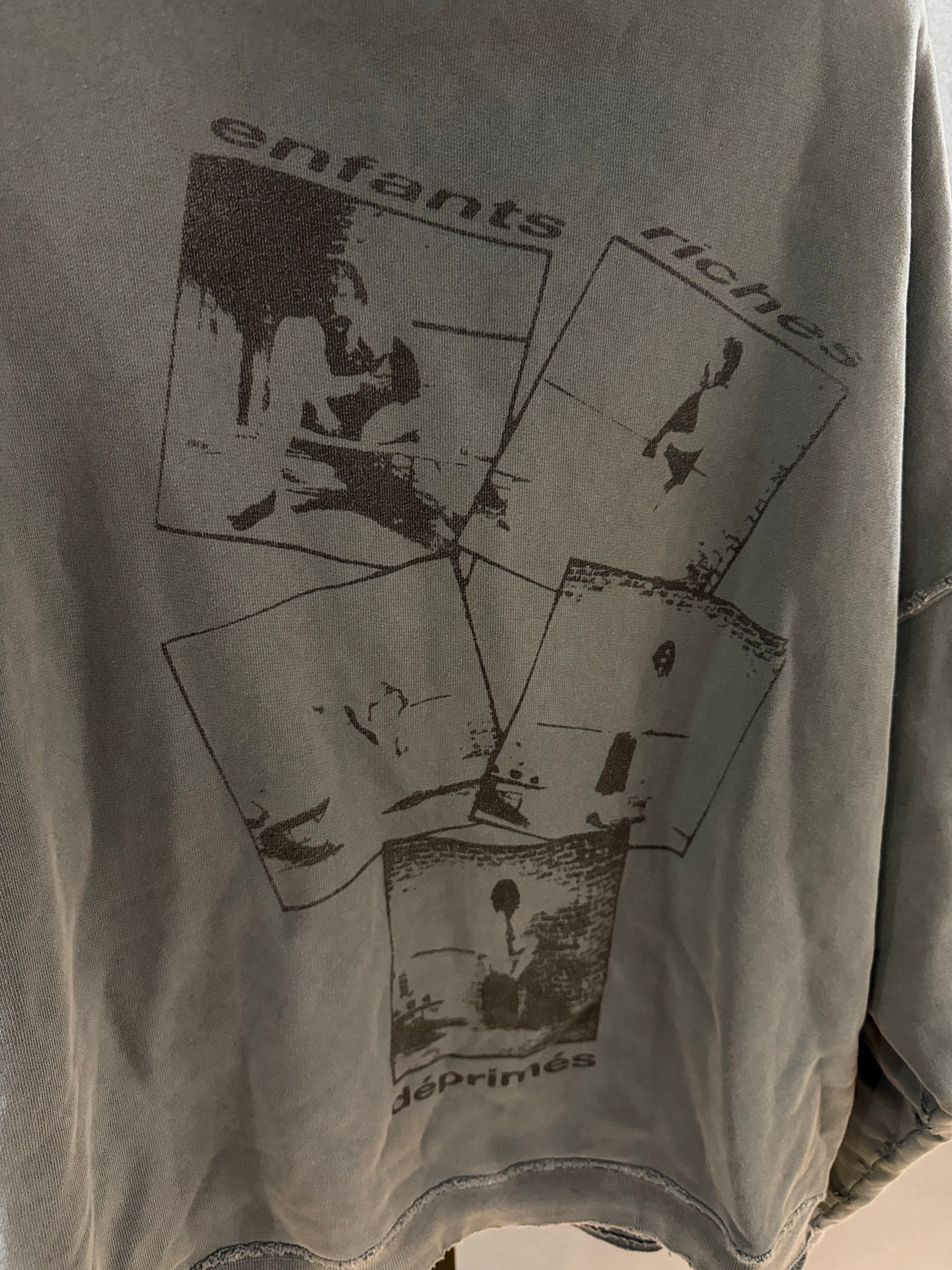 Enfants Riches Déprimés Destroyed Schoolgirl Hoodie SZ.L
