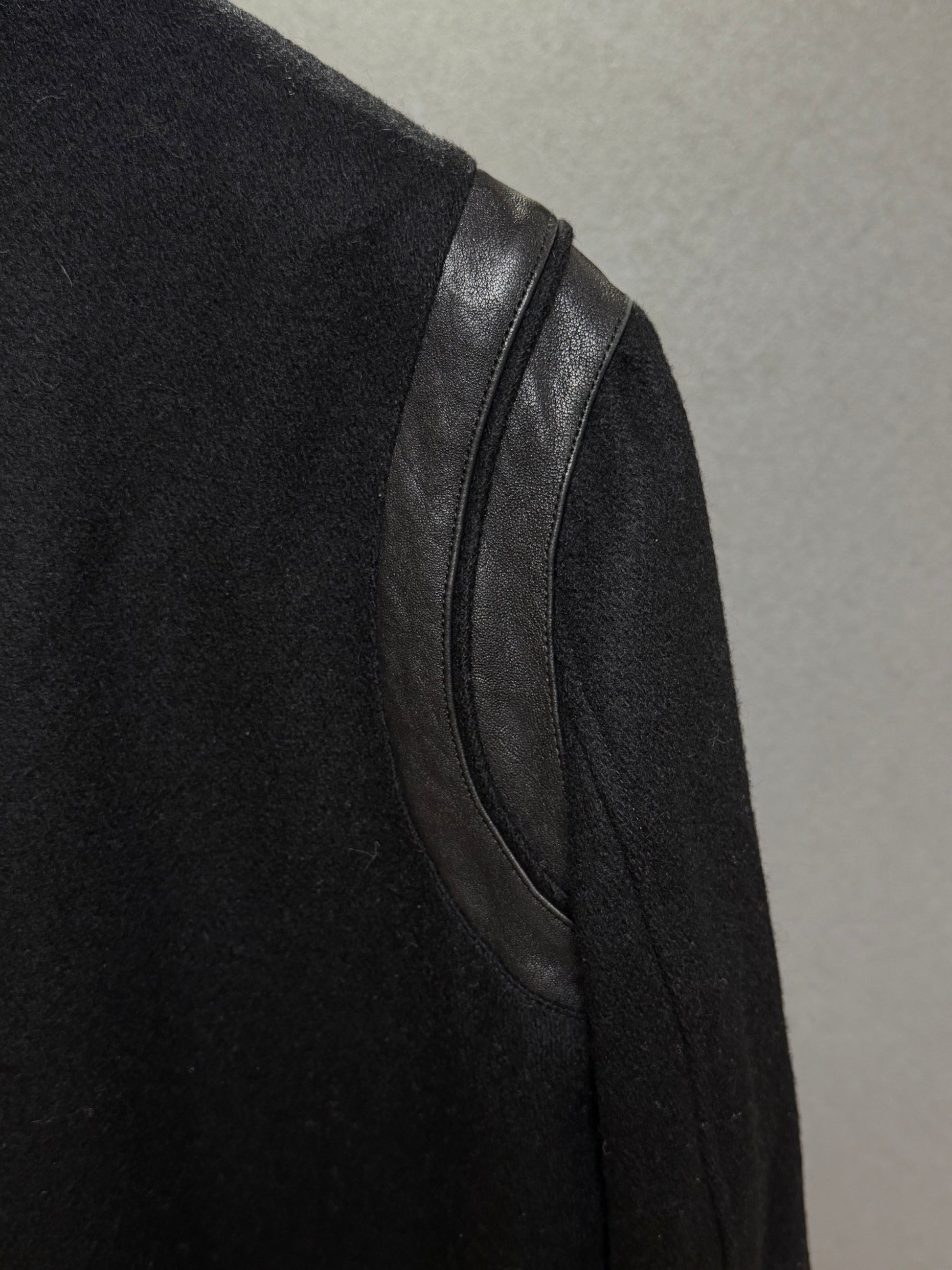 Saint Laurent Paris Black Teddy Jacket SZ. 56